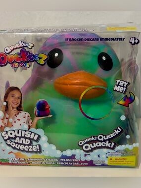 Quackeez Duckeez Tie Dye Squishy Five Below Rubber Duck